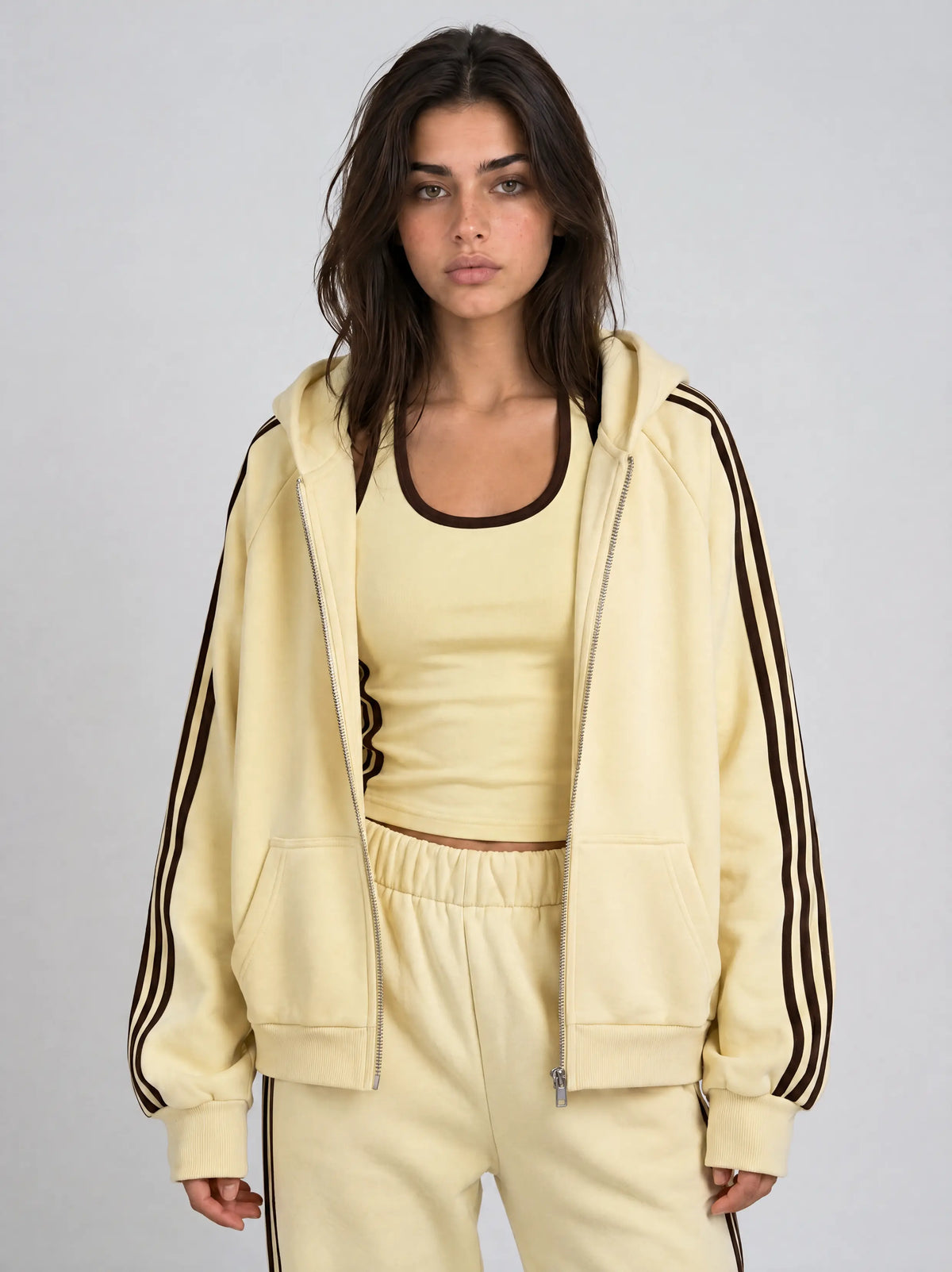 FULL BUTTER YELLOW/BROWN SET