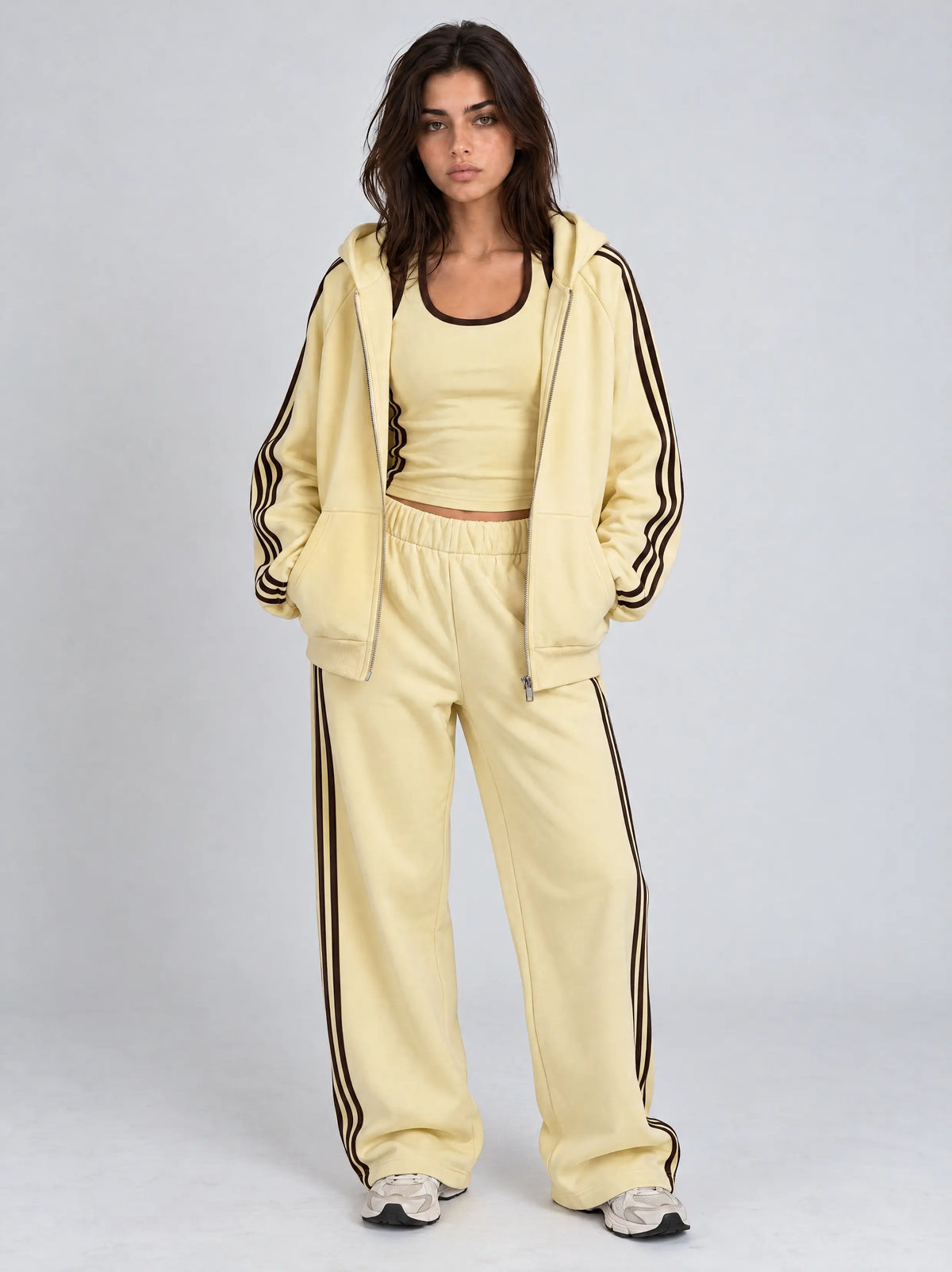FULL BUTTER YELLOW/BROWN SET