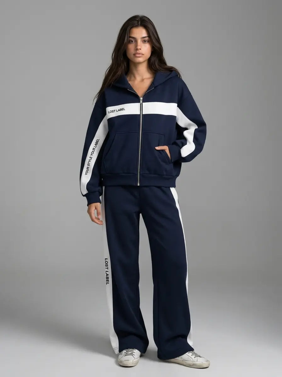 NAVY BLUE SPLIT JACKET