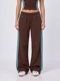 BROWN/MINT STRIPY PANTS