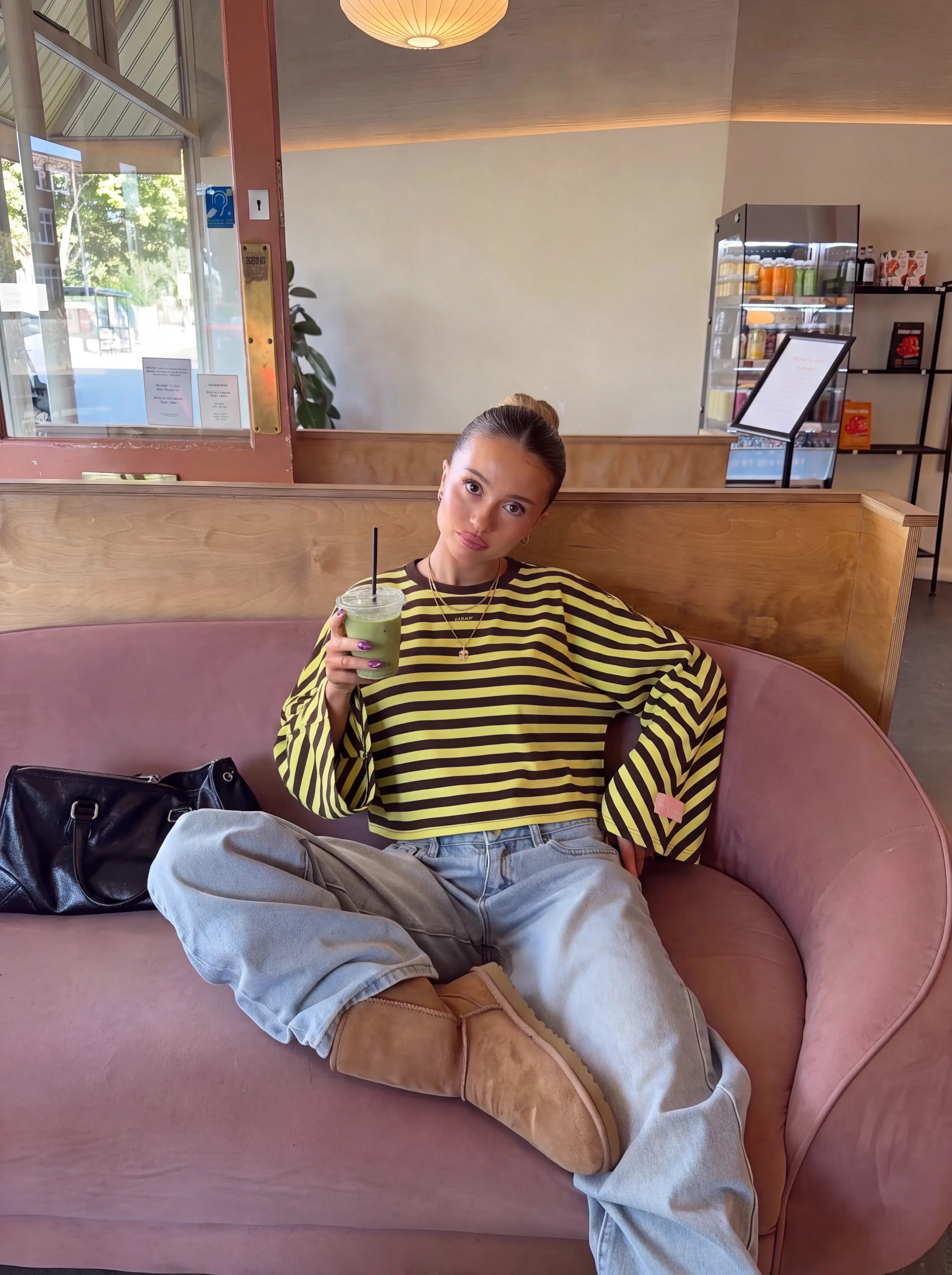 BROWN/BUTTER YELLOW STRIPES – Lost Label